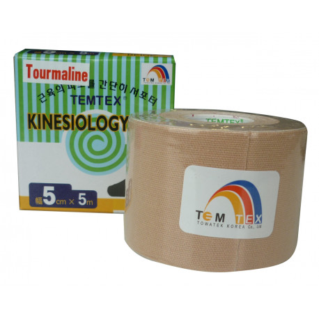 Temtex Tourmaline Kinesiology Tape 5x5 .6 Unités.