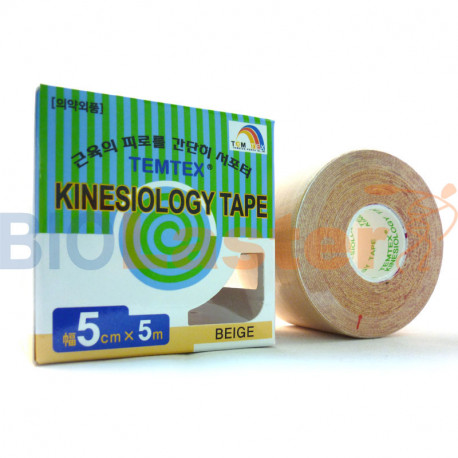 Temtex Kinesiology Tape 5x5. 1 Unité