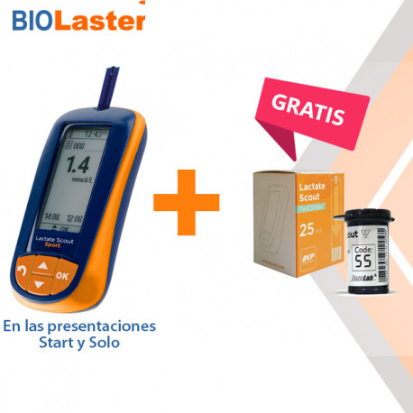 Lactate Scout Solo + 75 tiras reactivas gratis