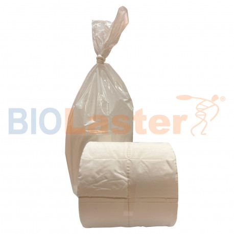 Apsitos de celulosa precortada 4x5cm. Rollos de 500 uds